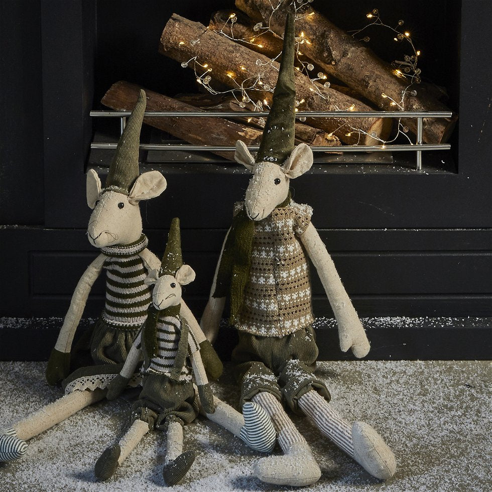 Julemus Noa og Nelly – dekorfigurer 35 cm
