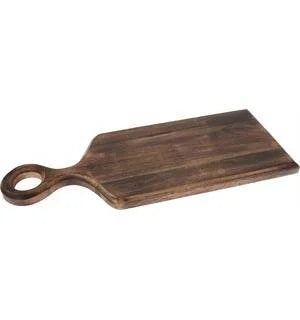 Skjærefjøl i mørkbrent mangotre – 21x51 cm