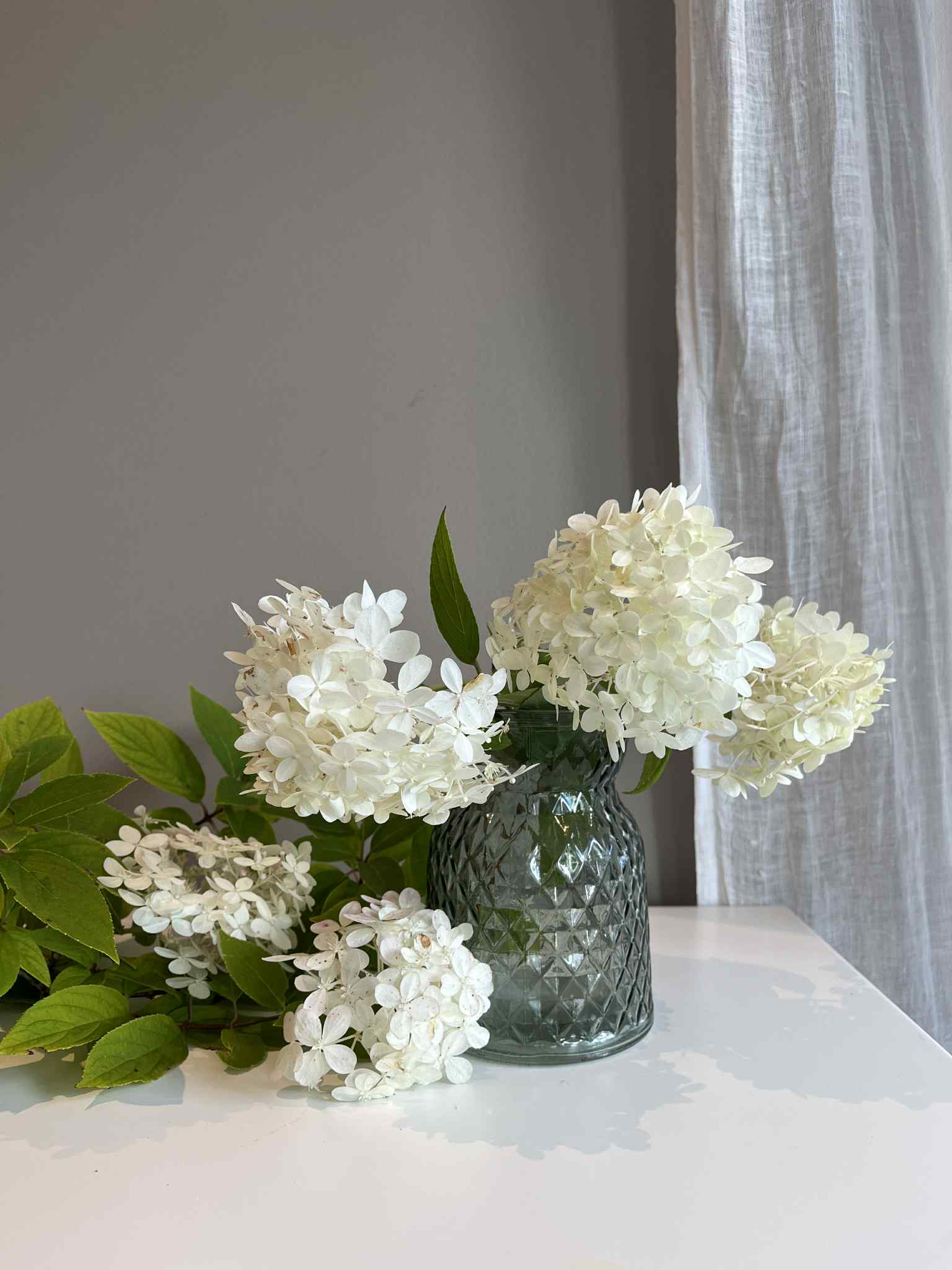 Glassvase “Grethe” – mønster i glass, 14 cm