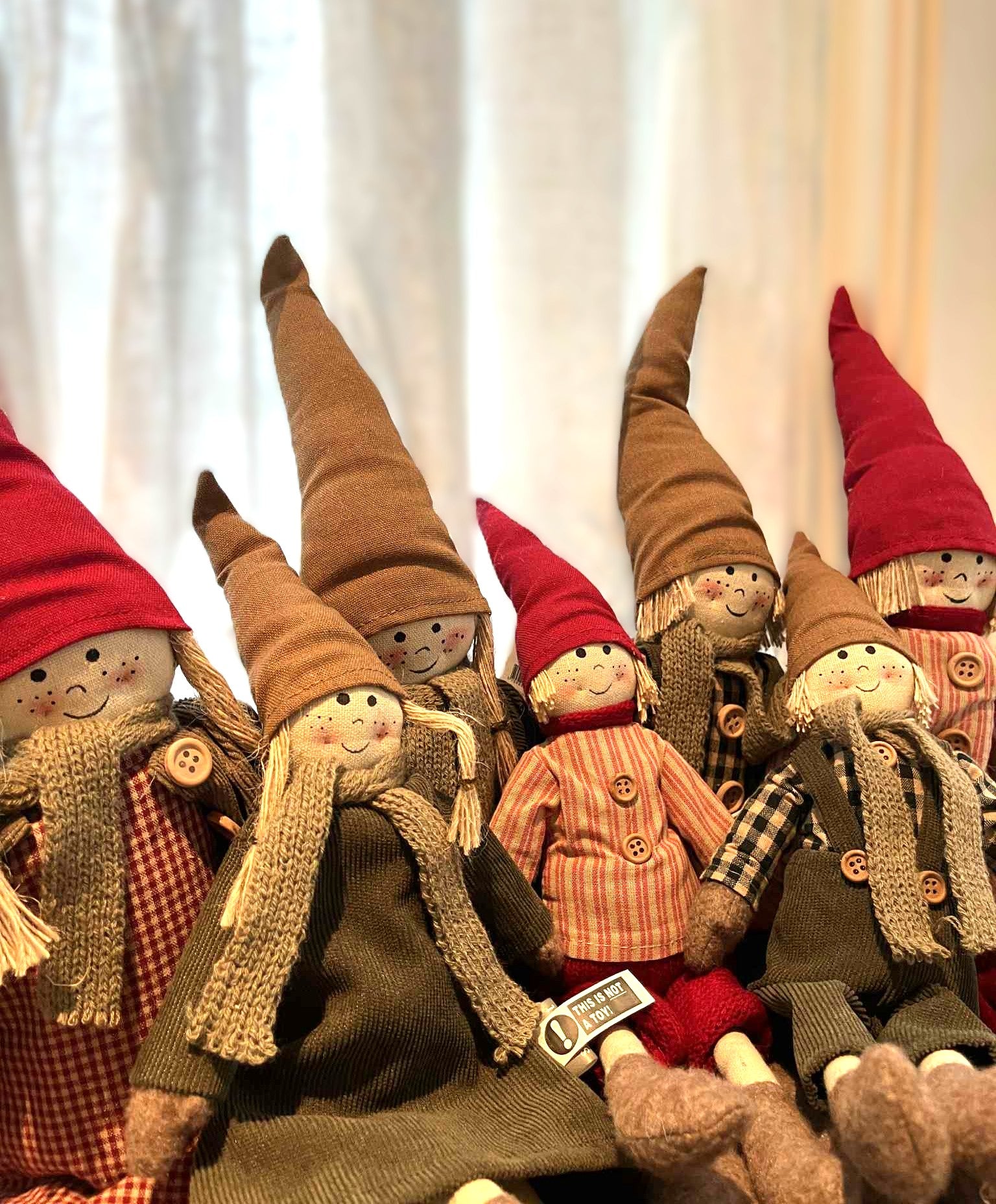 Tekstilnisse gutt 57 cm – sjarmerende julepynt i naturfarger (Kopi)