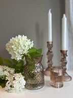 Glassvase “Grethe” – mønster i glass, 14 cm