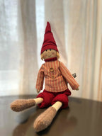 Tekstilnisse 40 cm – rød