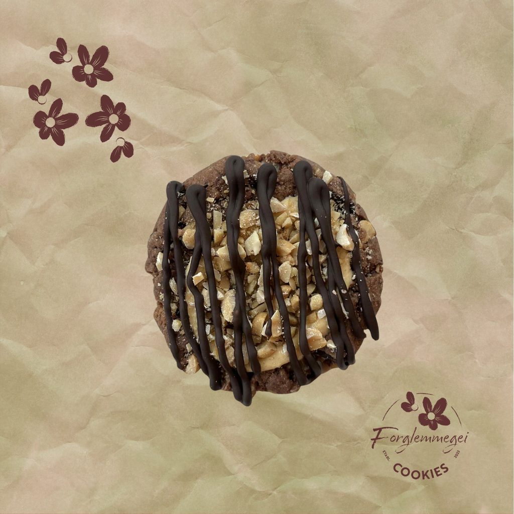 Snickers – Chunky cookie med sjokolade, karamell og ristede peanøtter