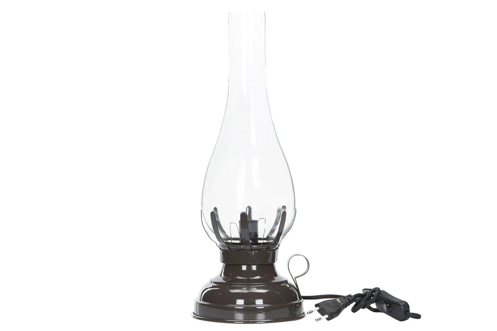 Lampe i vintage stil med glass
