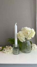 Glassvase “Grethe” – mønster i glass, 14 cm