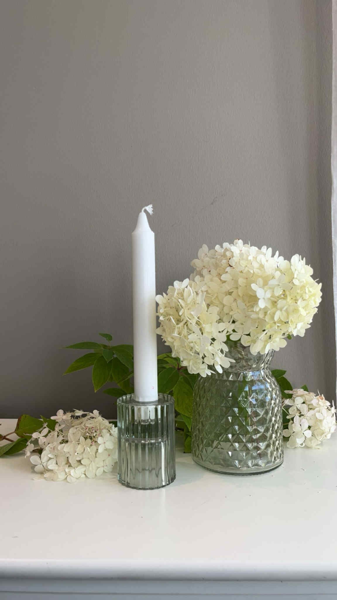 Glassvase “Grethe” – mønster i glass, 14 cm