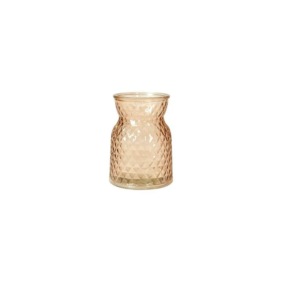 Glassvase “Grethe” – mønster i glass, 14 cm