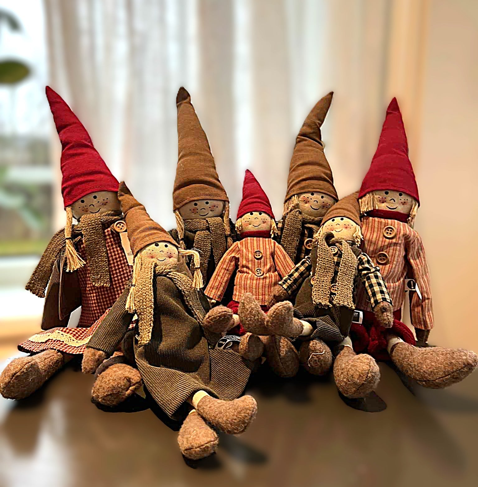 Tekstilnisse 40 cm – rød