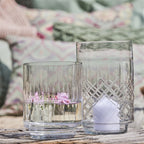 Glassvase “Bjørg” – harlequinmønster 25 cm
