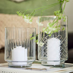 Glassvase “Bjørg” – harlequinmønster 25 cm