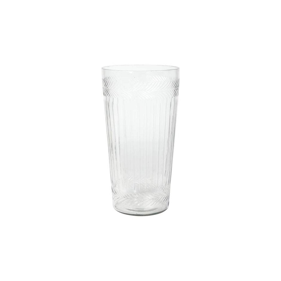 Glassvase “Astrid” – rilledekor 38 cm