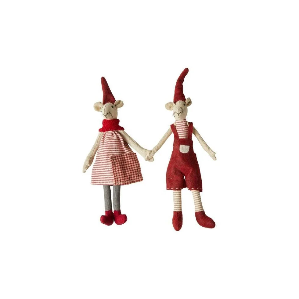 Julemus Noa og Nelly med magneter – 20 cm