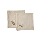 Stoffserviett med broderi – 4 pk 40x40 cm