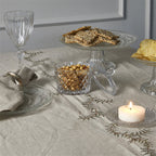 Brodert duk bomull & lin – 240x140 cm