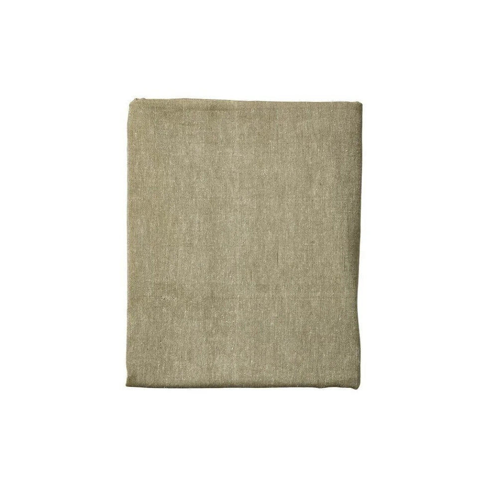 Bomullsduk mørk grønn melange – 140x240 cm
