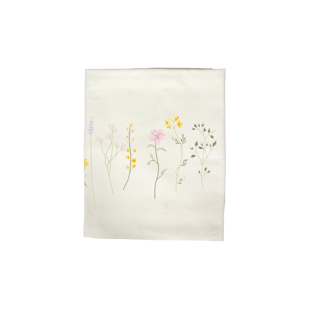 Duk i bomull med blomster – 140 cm bredde