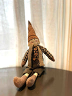 Tekstilnisse grønn 40 cm – julepynt i naturfarger