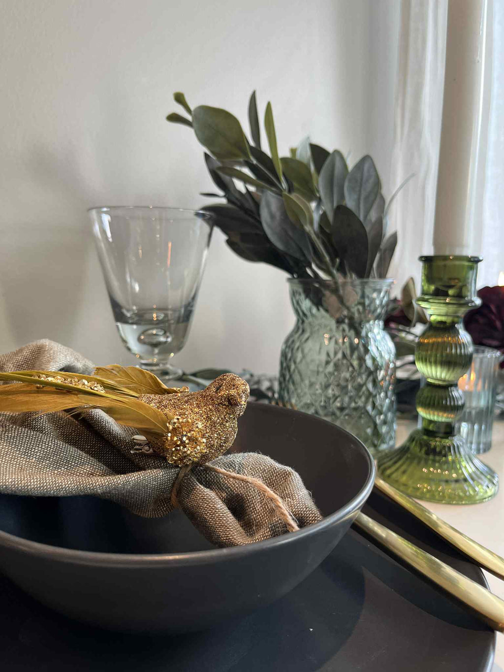 Glassvase “Grethe” – mønster i glass, 14 cm