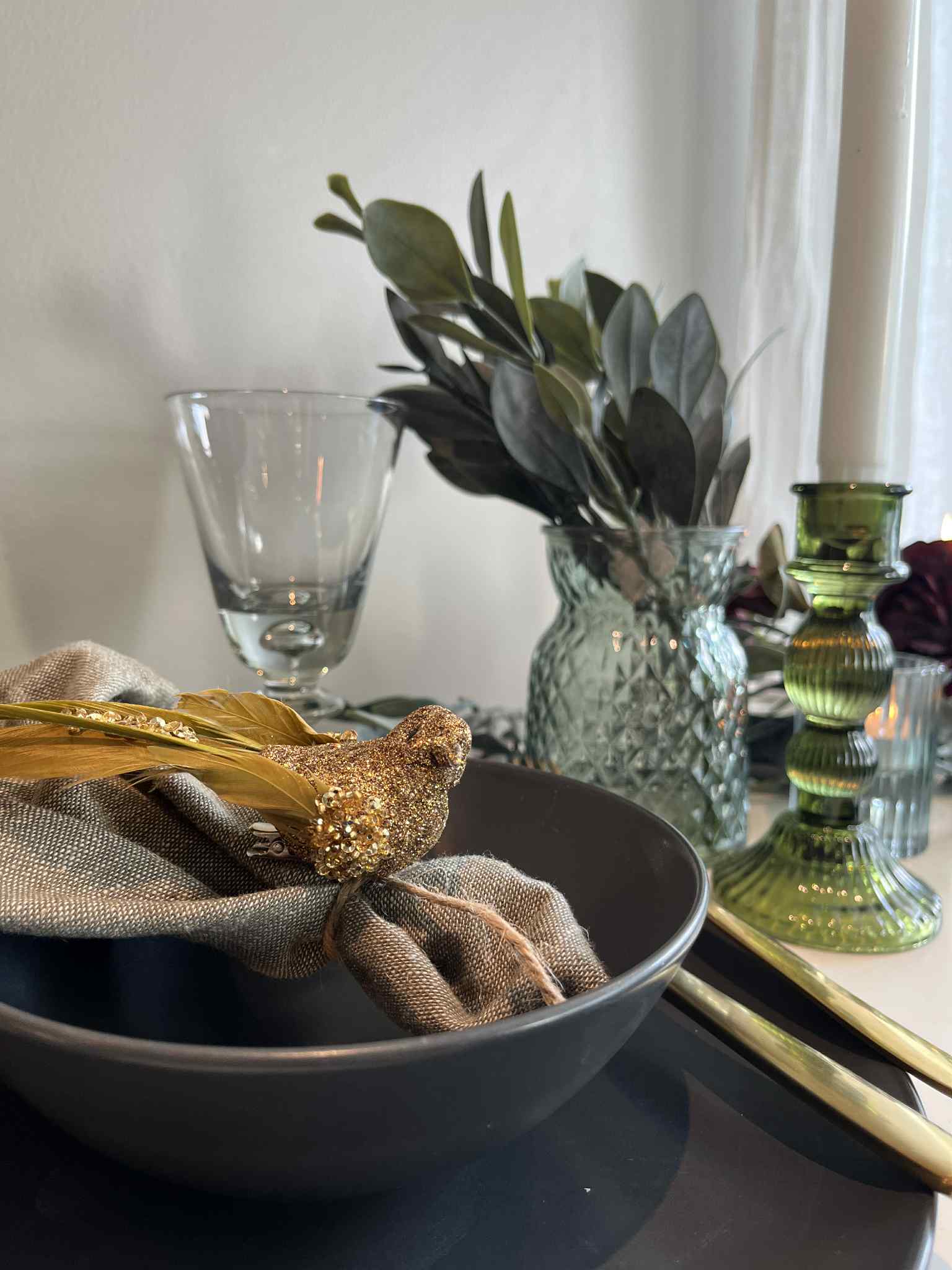 Glassvase “Grethe” – mønster i glass, 14 cm