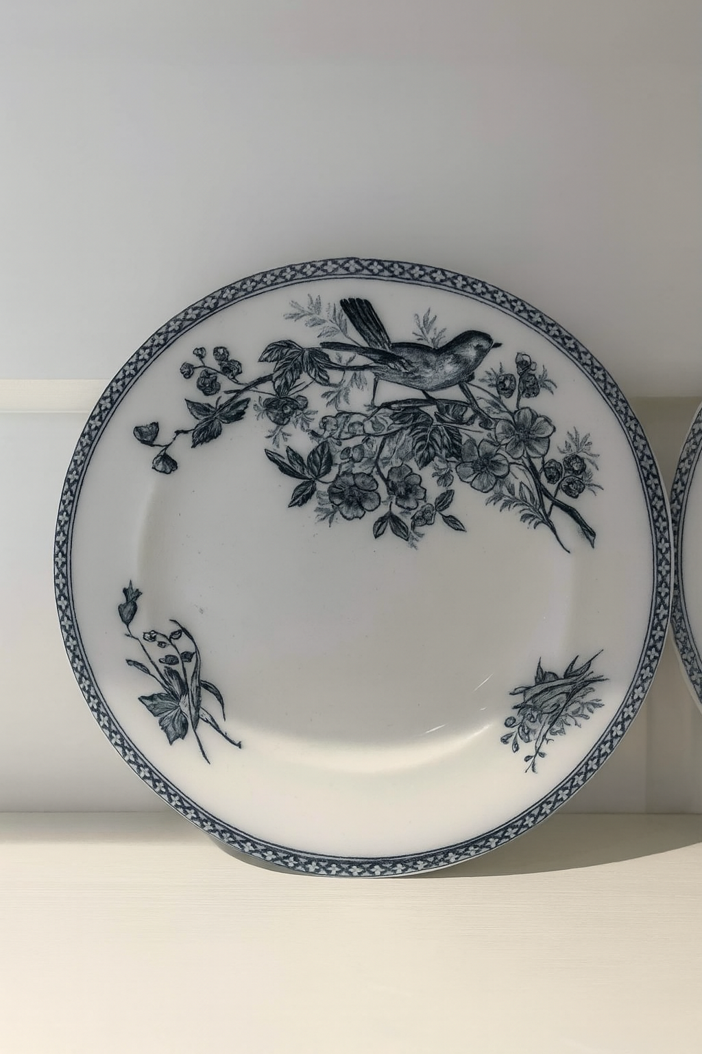 6 små asjetter fra Gustavsberg med fuglemotiv