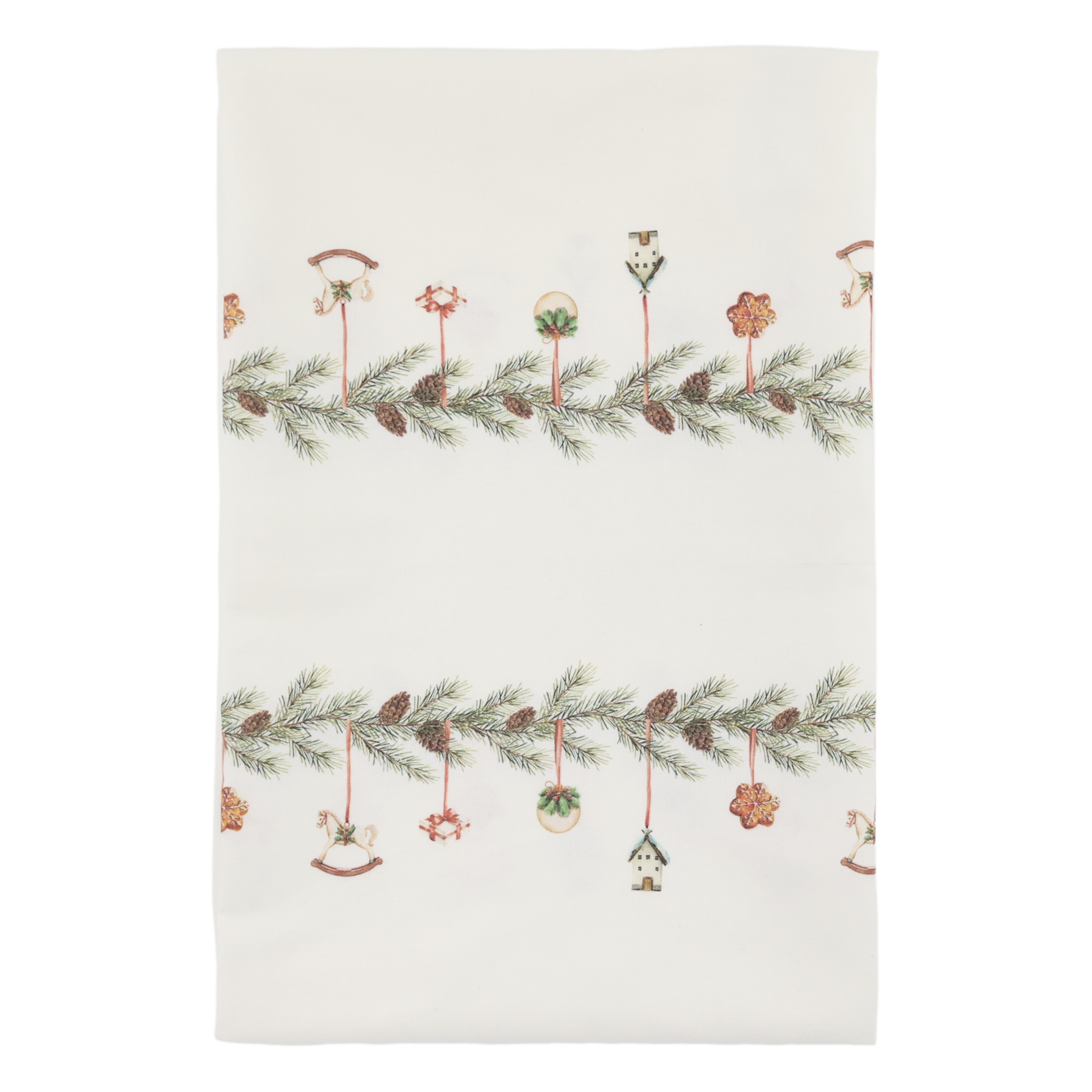 Juleduk med Ranke – Bomull, 140 cm Bredde (240/360 cm Lengde)