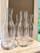 Glasskaraffel med slipt mønster – 1,3 L