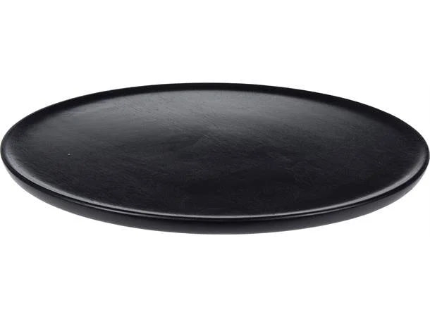 Rundt serveringsfat – sort 38 cm
