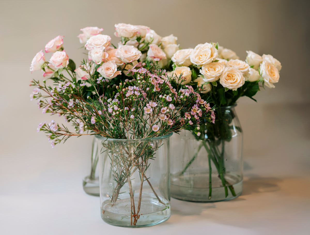 Utleie - Klare glassvaser – mix & match