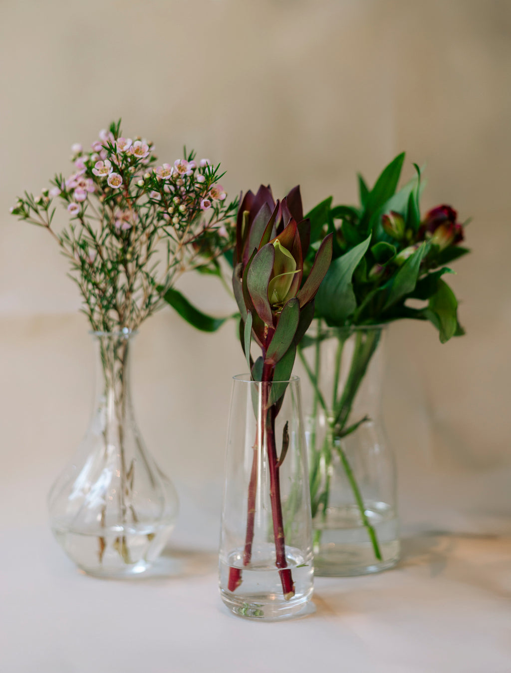 Utleie - Klare glassvaser – mix & match