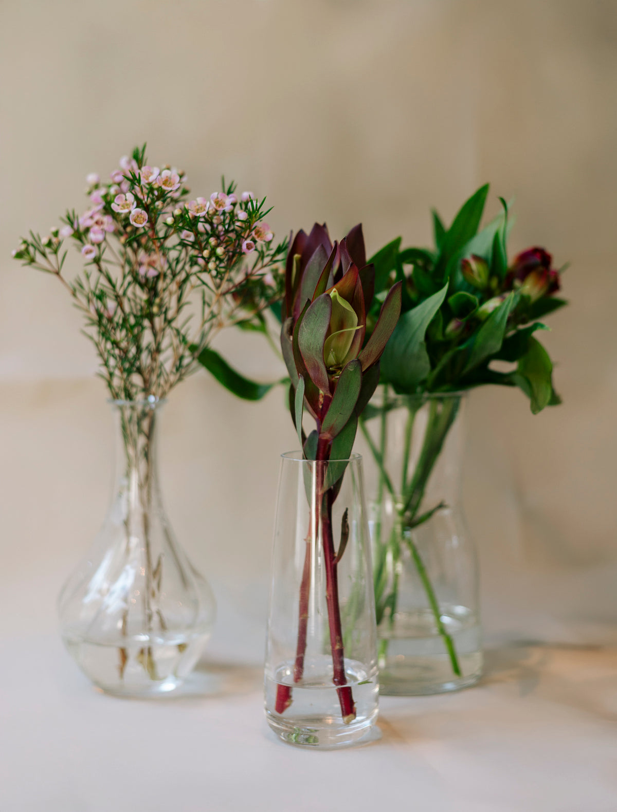 Utleie - Klare glassvaser – mix & match