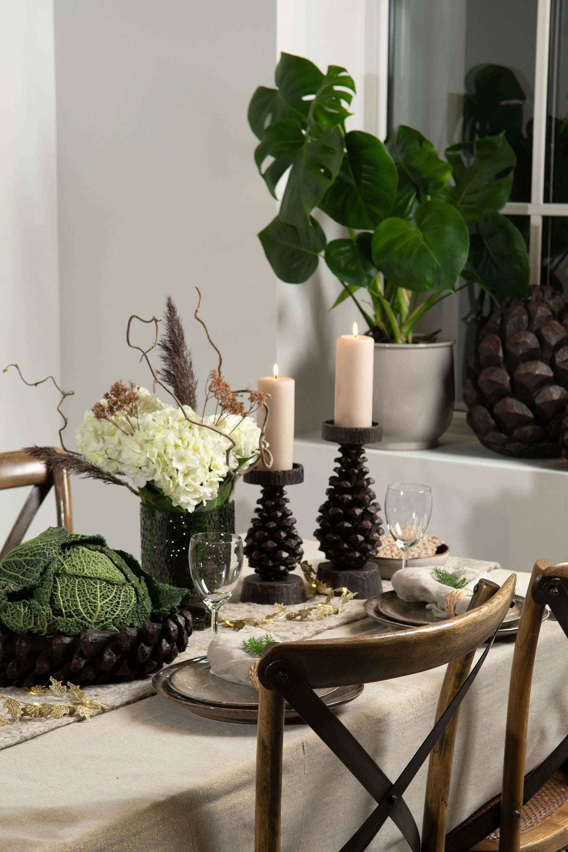 Lysestake Kongle – Naturinspirert i Polyresin
