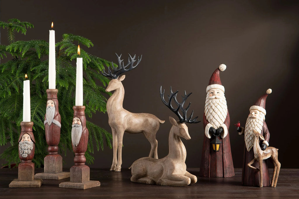 Lysestake nisse – julepynt i natur og rød