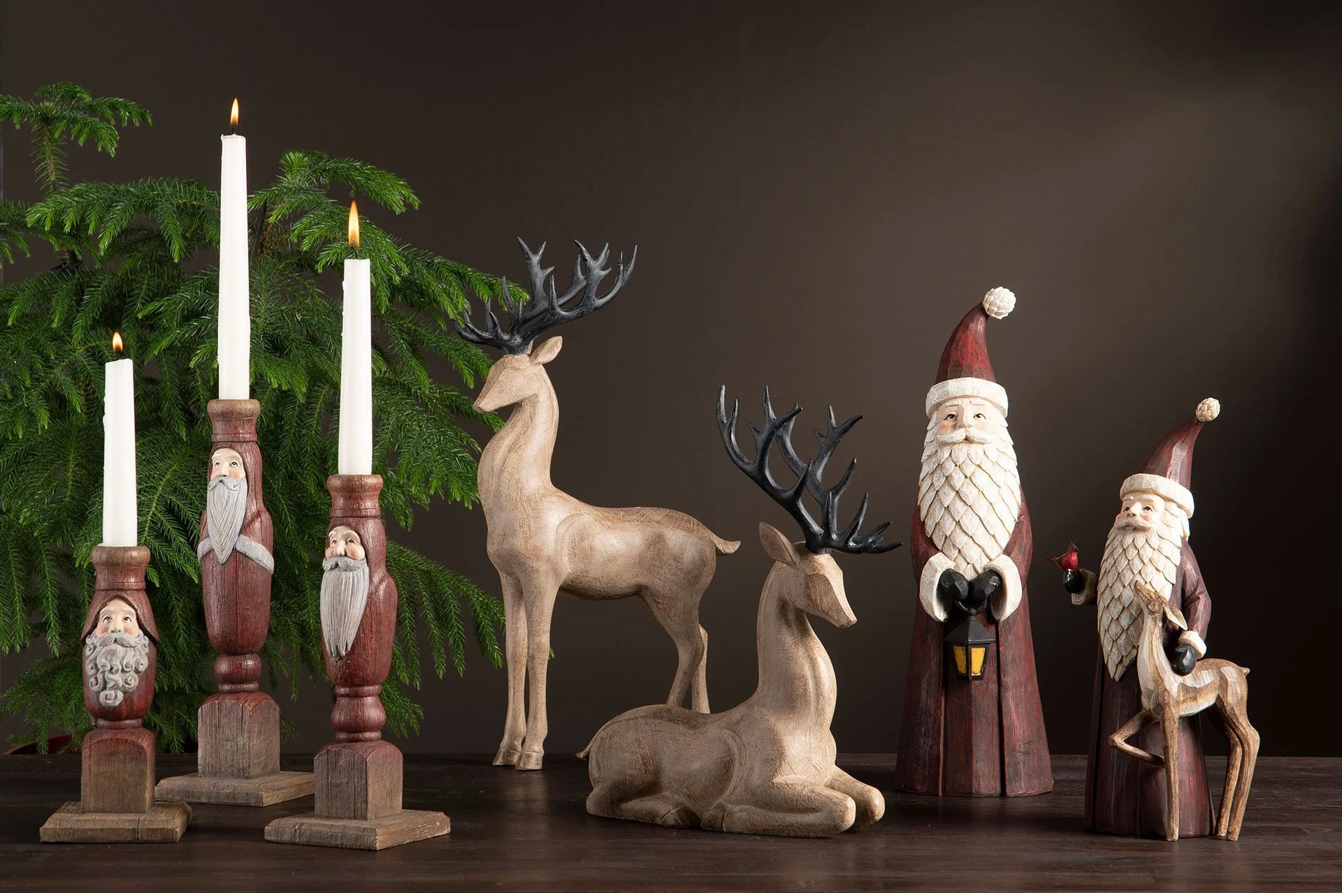 Lysestake nisse – julepynt i natur og rød