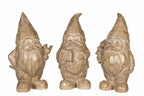 Julenisse natur – dekorative nissefigurer i polyresin