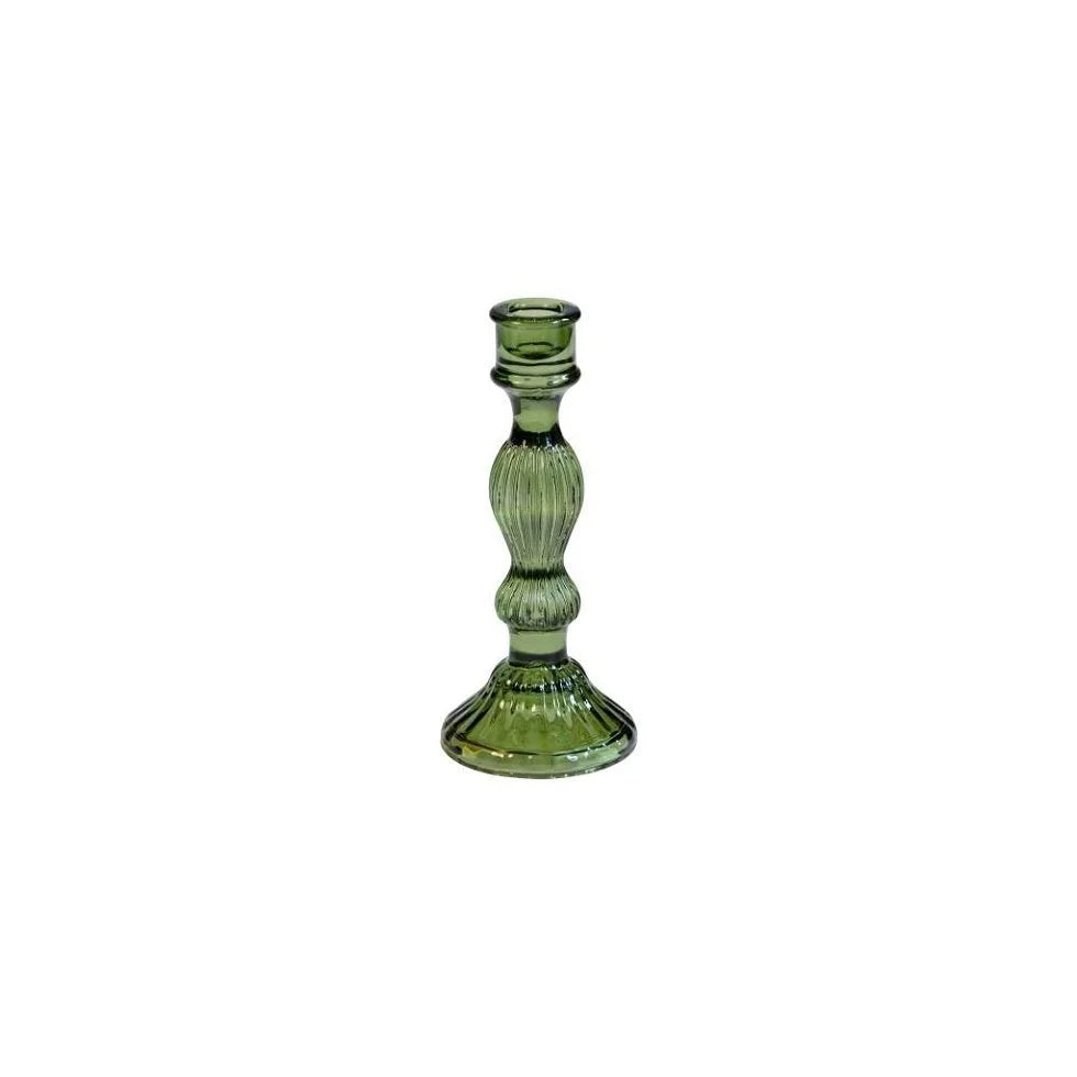 Lysestake “Nora”  – pressglass i flere farger og to størrelser