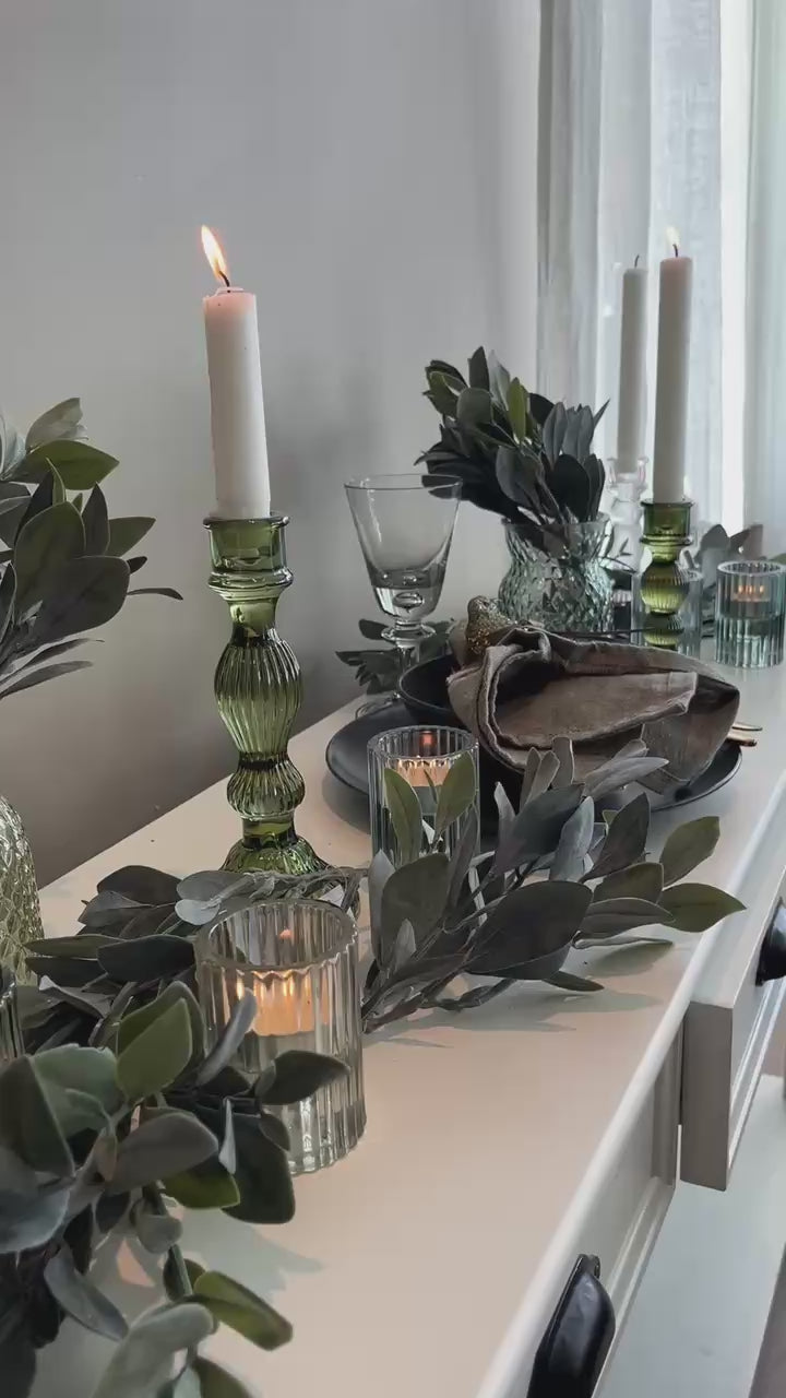 Glassvase “Grethe” – mønster i glass, 14 cm